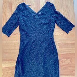 Banana Republic Lace Dress in Navy